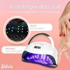 Rebela | Nageldroger | Gelnagels | GEL UV LED Nail Lamp 168w | UV Lamp Gelnagels | Led Nagellamp | Nageldroger | Wit 18 Rebela | Nageldroger | Gelnagels | GEL UV LED Nail Lamp 168w | UV Lamp Gelnagels | Led Nagellamp | Nageldroger | Wit -Cosmetische Kortingen Winkel 1200x1200 2139