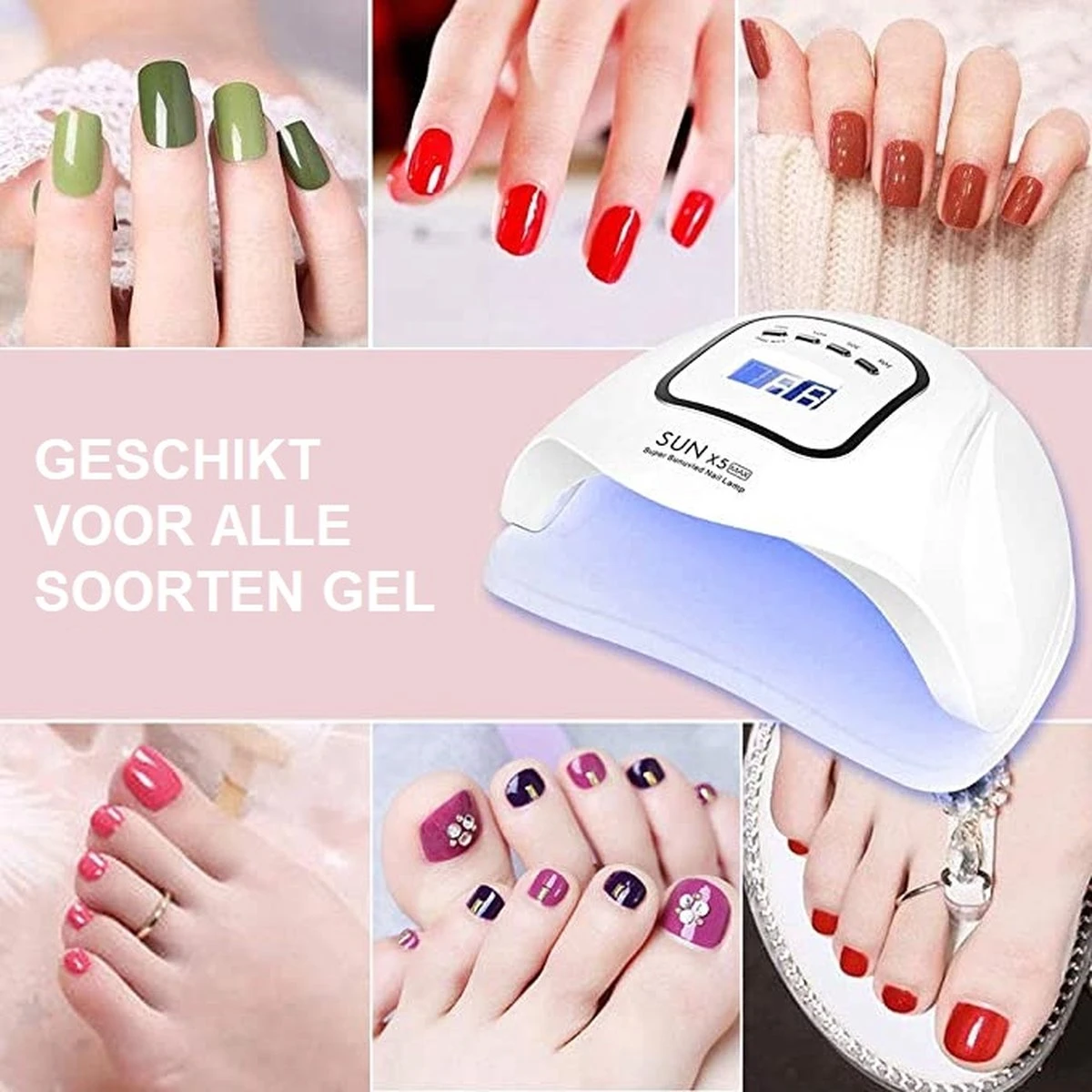 Merkloos Krachtige - 150 Watt UV LED Lamp Nagels - 45 Leds Nagellamp - Wit 4 Merkloos Krachtige - 150 Watt UV LED Lamp Nagels - 45 Leds Nagellamp - Wit - Afbeelding 2