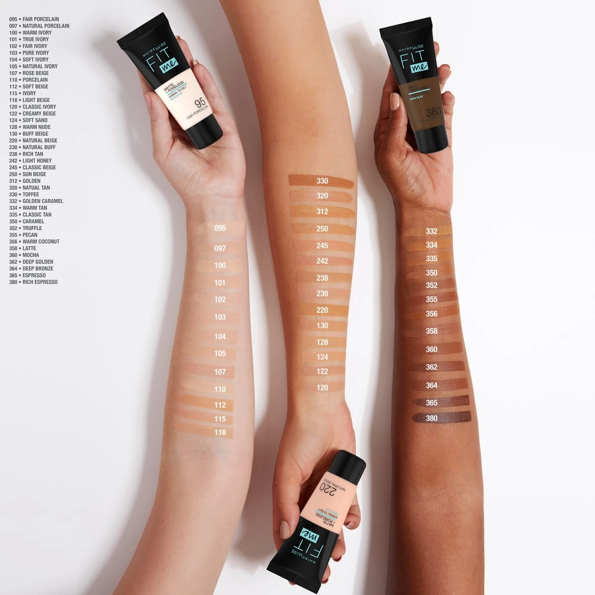Maybelline New York - Fit Me Matte + Poreless Foundation - 097 Natural - 30 Ml 9 Maybelline New York - Fit Me Matte + Poreless Foundation - 097 Natural - 30 Ml - Afbeelding 7