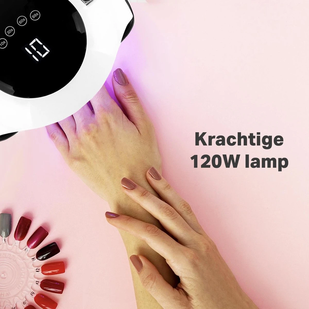 Vivid Green UV Lamp Gelnagels - Led Nagellamp - Gellak Nagel Lamp - Nageldroger - Naggellak Droger - Nagels - 120W 8 Vivid Green UV Lamp Gelnagels - Led Nagellamp - Gellak Nagel Lamp - Nageldroger - Naggellak Droger - Nagels - 120W - Afbeelding 6