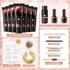 Merkloos Nepnagels - Polygel Set - Nagelverlengingsset - 8 Kleuren - Nagels Set - Temperatuurwisselgel - Lichtgevende Gel - Voor Beginners - Voor DIY Salon Art Nagels - Type A 16 Merkloos Nepnagels - Polygel Set - Nagelverlengingsset - 8 Kleuren - Nagels Set - Temperatuurwisselgel - Lichtgevende Gel - Voor Beginners - Voor DIY Salon Art Nagels - Type A -Cosmetische Kortingen Winkel 1200x1200 2214