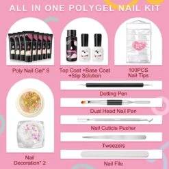Merkloos Nagels Set - 8 Kleuren - Nagels Starter Set - Met Toplaag, Basislaag, Slipoplossing, Nagelverlengingsgel, Gel Builder - Voor DIY Voor Beginners - Beste Cadeau -Cosmetische Kortingen Winkel 1200x1200 2261