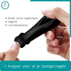 Obioli ™ Nagelknipper Set - Luxe Cadeau Doos Voor Mannen En Vrouwen - Nageltang - Nagelschaar - Kalknagels - Teennagel - Met Nagelvijl - Zwart - Groot - Gift Box -Cosmetische Kortingen Winkel 1200x1200 2334