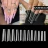 Merkloos Gel Flex 250 Nageltips Met Lijm - Transparant XXL Long Coffin Half Cover C Nail Tips- French Nail Art Acryl Nagels & Gelnagels -Hoge Kwaliteit -Cosmetische Kortingen Winkel 1200x1200 2423