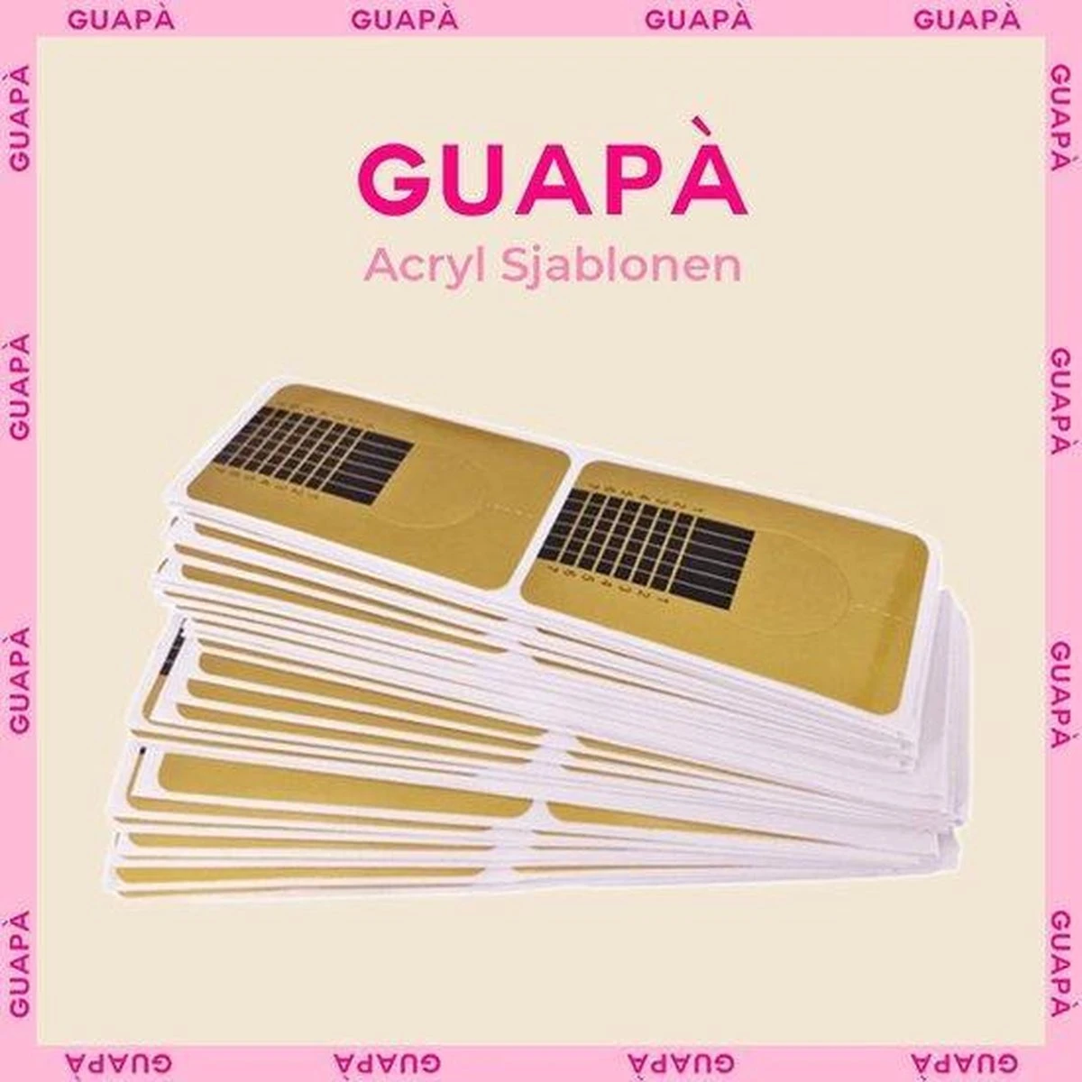 GUAPÀ® Acryl Nagel Sjablonen | Nail Forms | French Manicure | Goud | 25 Stuks 8 GUAPÀ® Acryl Nagel Sjablonen | Nail Forms | French Manicure | Goud | 25 Stuks - Afbeelding 6