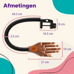 Merkloos Oefenhand Voor Nagels - Nailtrainer - Nagel Oefenhand - Inclusief 200 Nagels -Cosmetische Kortingen Winkel 1200x1200 2479