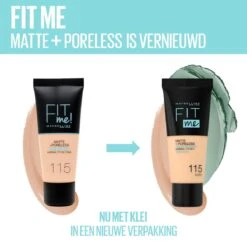 Maybelline Fit Me Matte & Poreless Foundation - 120 Classic Ivory -Cosmetische Kortingen Winkel 1200x1200 252