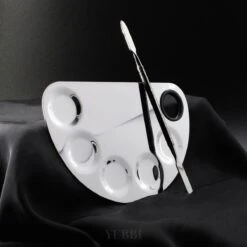 YUBBI™ Professioneel Mixing Palette - Inclusief Spatula - Voor Make Up - Nail Art - Nagellak - Gellak - RVS - Zilver -Cosmetische Kortingen Winkel 1200x1200 2521