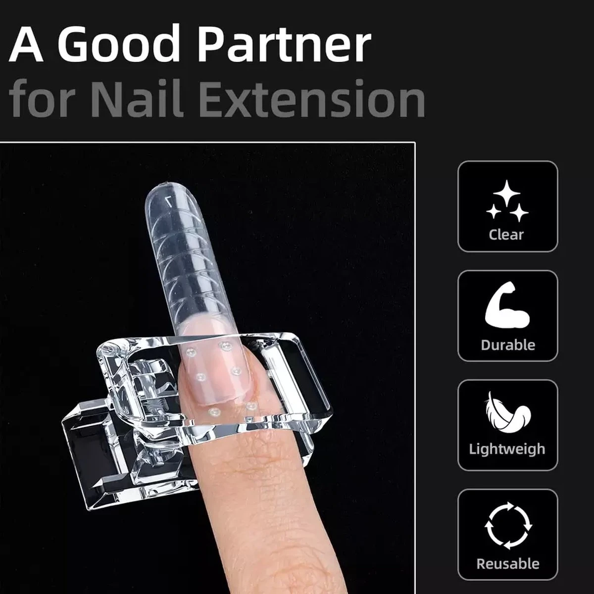 Polygel Klem - Polygel - Nagel Klem - Nagel Clip - Polygel Clip - Polygel Klemmen Nagel - Nail Clips - Transparant - 1 Stuk 6 Polygel Klem - Polygel - Nagel Klem - Nagel Clip - Polygel Clip - Polygel Klemmen Nagel - Nail Clips - Transparant - 1 Stuk - Afbeelding 4