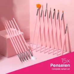 Evvie© Nail Art Kit - Penselen Met Dotting Tools - Strass Steentjes - Rhinestones - Nagel Folie - Diamantjes - Striping Tape – 65-delig -Cosmetische Kortingen Winkel 1200x1200 2587