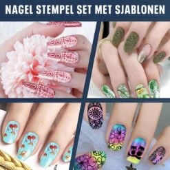 Nagel Stempel Set Met Sjablonen - Nail Art Stempelplaat - Gellak Tools - 10 Stuks - Levay® -Cosmetische Kortingen Winkel 1200x1200 2589