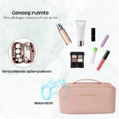 Toilettas Roze - Maat M - Beautycase Cosmetica - Organizer Make Up -Cosmetische Kortingen Winkel 1200x1200 2637