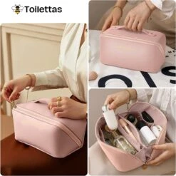 Toilettas Roze - Maat M - Beautycase Cosmetica - Organizer Make Up -Cosmetische Kortingen Winkel 1200x1200 2638