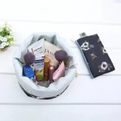 Make Up Tas - Cosmetica Organizer - Reistas - Toilettas - Flamingo Grijs -Cosmetische Kortingen Winkel 1200x1200 2710