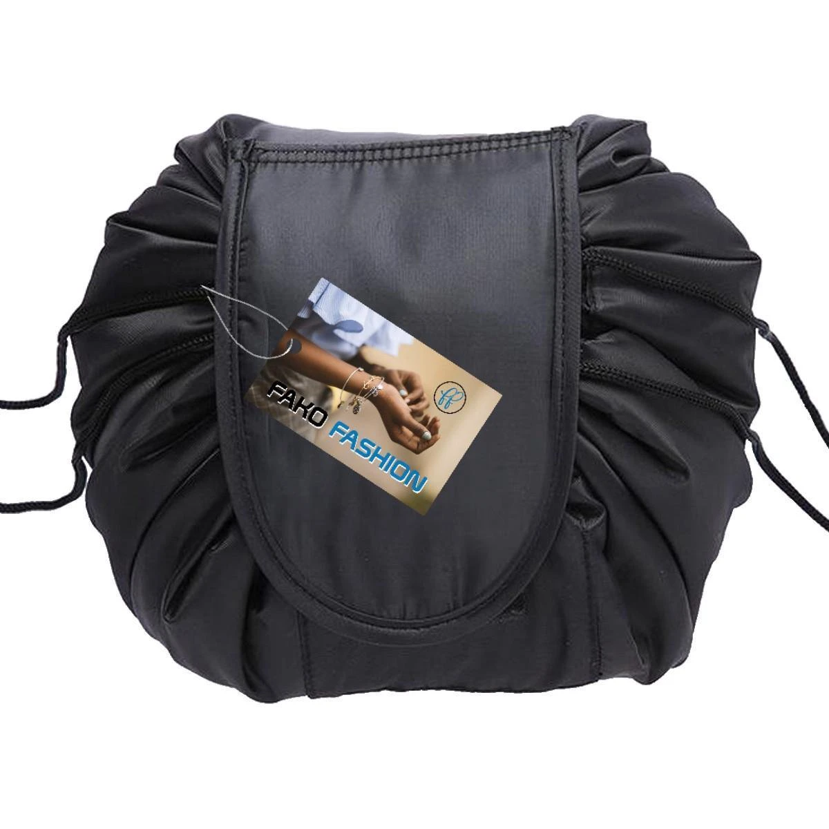 Fako Fashion® - Magic Travel Pouch - Cosmetic Opberg Tas - Make-up Opbergsysteem - Make-up Toilettas - Reistas - Cosmetica Accessoires Organiser - Handige Toilettas - Zwart 4 Fako Fashion® - Magic Travel Pouch - Cosmetic Opberg Tas - Make-up Opbergsysteem - Make-up Toilettas - Reistas - Cosmetica Accessoires Organiser - Handige Toilettas - Zwart - Afbeelding 2