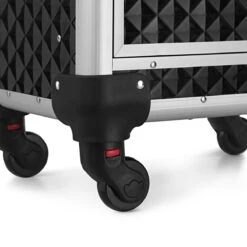 Songmics Kapperskoffer - Cosmetica Trolley - Cosmetica Koffer - Make-up Koffer - Visagie Koffer - Make Up Trolley - Op Wielen - Zwart -Cosmetische Kortingen Winkel 1200x1200 2799