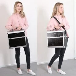 A.T. Shop Cosmeticakoffer, Make-up Koffer, Beauty Case, Bewaren Van Make-up, Nagellak. Zwart 19 A.T. Shop Cosmeticakoffer, Make-up Koffer, Beauty Case, Bewaren Van Make-up, Nagellak. Zwart -Cosmetische Kortingen Winkel 1200x1200 2816