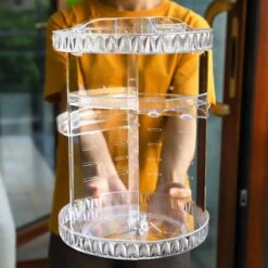 LuZana Make-Up Organizer - Beauty Organizer Voor Make Up - 360° Roterend - Opbergbox - Opbergdoos Cosmetica - Sieradendoos - Nagellak - Lippenstift - Transparant - Cadeautje Voor Vrouw -Cosmetische Kortingen Winkel 1200x1200 2821