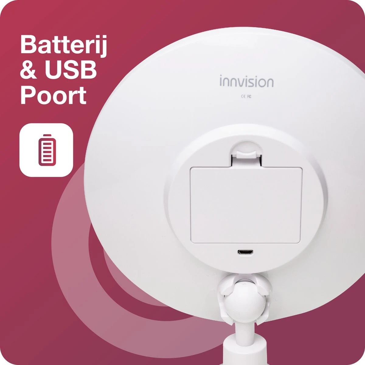 Innovision Make Up Spiegel - Met Verlichting En Zuignap - 360° Verstelbaar - Werkt Op Batterijen En Op Stroom - 5x Vergroot 5 Innovision Make Up Spiegel - Met Verlichting En Zuignap - 360° Verstelbaar - Werkt Op Batterijen En Op Stroom - 5x Vergroot - Afbeelding 3