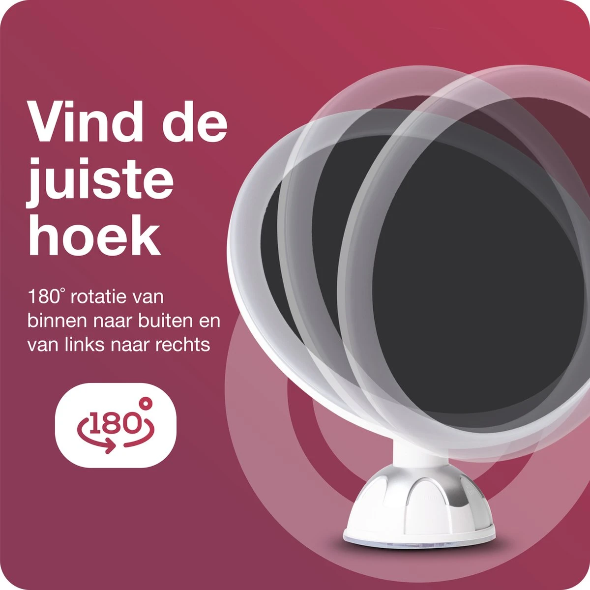Innovision Make Up Spiegel - Met Verlichting En Zuignap - 360° Verstelbaar - Werkt Op Batterijen En Op Stroom - 5x Vergroot 7 Innovision Make Up Spiegel - Met Verlichting En Zuignap - 360° Verstelbaar - Werkt Op Batterijen En Op Stroom - 5x Vergroot - Afbeelding 5