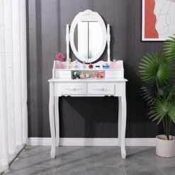 RJRoyal Living Princess Kaptafel Met Spiegel Make Up -Cosmetische Kortingen Winkel 1200x1200 2895