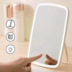 Jordan & Judy Make-upspiegel Met Verlichting - Oplaadbaar - Led Spiegel Make Up Met Touch Switch - Staand Spiegel -Cosmetische Kortingen Winkel 1200x1200 2919