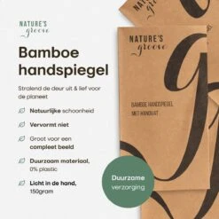 Bamboe Handspiegel Met Handvat - 15 Cm - Make Up Spiegel / Scheerspiegel / Kappersspiegel - 150 Gram - Kapper -Cosmetische Kortingen Winkel 1200x1200 2934
