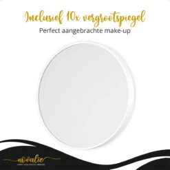 Novalie Hollywood Spiegel Met Verlichting - 65 Cm X 50 Cm - Make Up Spiegel Met Led Lampen – Visagie – Dimbaar / 3 Lichtstanden – Voor Hem / Haar Cadeau – 10x Vergroting – Met Tru-Daylight Verlichting – Wit -Cosmetische Kortingen Winkel 1200x1200 2938