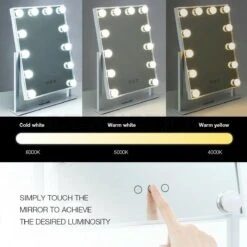 Bright Beauty Vanity Make Up Spiegel Met Verlichting - Wit - Dimbaar Met Drie Lichtstanden 10 Bright Beauty Vanity Make Up Spiegel Met Verlichting - Wit - Dimbaar Met Drie Lichtstanden -Cosmetische Kortingen Winkel 1200x1200 2962