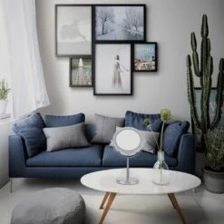 A&K Make Up Spiegel Met Ringverlichting | LED Verlichting | Scheerspiegel - Zilver -Cosmetische Kortingen Winkel 1200x1200 2979