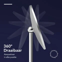 Make-up Spiegel Van Sanicraft® - USB Oplaadbaar - 360 Graden Draaibaar - Make Up Spiegel Met LED Verlichting - Afneembaar 10x Vergroting Spiegeltje - Diameter 17cm -Cosmetische Kortingen Winkel 1200x1200 2991