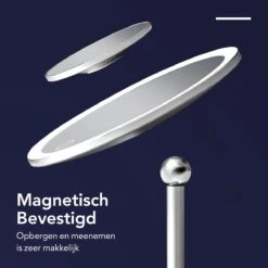 Make-up Spiegel Van Sanicraft® - USB Oplaadbaar - 360 Graden Draaibaar - Make Up Spiegel Met LED Verlichting - Afneembaar 10x Vergroting Spiegeltje - Diameter 17cm -Cosmetische Kortingen Winkel 1200x1200 2995