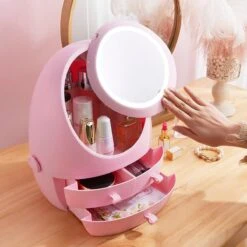 Make Up Organizer Met Make Up Spiegel En Led Verlichting | Usb Opladen Make-Up Tool Organizer Cosmetische Opbergdoos Draagbare Lade Led Spiegel Make-Up Tool Kits Opbergrek Maquillage | Make Up Spiegel Met Verlichting | Make Up Organizer Lades - Roze 15 Make Up Organizer Met Make Up Spiegel En Led Verlichting | Usb Opladen Make-Up Tool Organizer Cosmetische Opbergdoos Draagbare Lade Led Spiegel Make-Up Tool Kits Opbergrek Maquillage | Make Up Spiegel Met Verlichting | Make Up Organizer Lades - Roze -Cosmetische Kortingen Winkel 1200x1200 3026