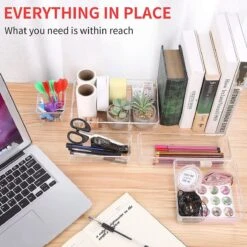 Aokyom Make-uporganizer, 18 Stuks, Kunststof Opbergdozen Voor Kantoor, Lades, Organizer, Lade-organizer, Doorzichtige Lade-inzet Voor Bureau, Keuken, Badkamer 11 Aokyom Make-uporganizer, 18 Stuks, Kunststof Opbergdozen Voor Kantoor, Lades, Organizer, Lade-organizer, Doorzichtige Lade-inzet Voor Bureau, Keuken, Badkamer -Cosmetische Kortingen Winkel 1200x1200 3047