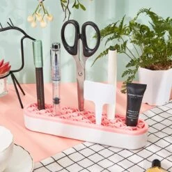 Make Up Organizer - Melon - Make Up Holder - Kwasten Organizer - Make Up Houder - Nagellak/Lipstick Organizer - Lippenstift Houder - Siliconen -Cosmetische Kortingen Winkel 1200x1200 3056