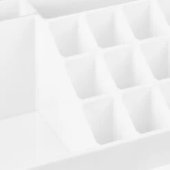 Relaxdays Make-up Organizer - Tweedelig - Cosmetica Opbergdoos - Wit -Cosmetische Kortingen Winkel 1200x1200 3070