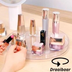 Merkloos Make Up Draaiplateau Organiser Plus Extra Gezichtsmasker - Make Up Organizer Transparant - 24cm - Make-up Organiser Transparant - Lazy Susan Draaiplateau - Draaiplateau - Draaischijf - Badkamer Organizer - Draaischijf - Make Up Doos - Bwa Commerce -Cosmetische Kortingen Winkel 1200x1200 3139