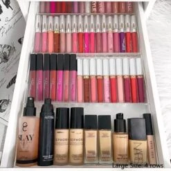 Jumanah® Collections "Sorted" Large Foundation Tray - Make Up Organizer - Ladeverdeler - Lade Organizer - Transparant - Acryl - Kunststof - Ikea Alex 5 Ladeblok -Cosmetische Kortingen Winkel 1200x1200 3154