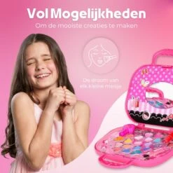 Make Up Koffer 25 Delig - Roze - Make Up Koffer Met Inhoud - Make Up Koffer Meisjes - Make Up Koffer Kinderen - Make Up Set Voor Meisjes -Cosmetische Kortingen Winkel 1200x1200 3167