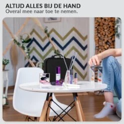 Cosmetica Koffer - Make-up Koffer Met Verstelbare Vakken - Visagie En Nagelstyliste Beauty Koffer - 26x23x9CM 29 Cosmetica Koffer - Make-up Koffer Met Verstelbare Vakken - Visagie En Nagelstyliste Beauty Koffer - 26x23x9CM -Cosmetische Kortingen Winkel 1200x1200 3190