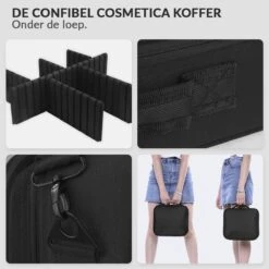 Cosmetica Koffer - Make-up Koffer Met Verstelbare Vakken - Visagie En Nagelstyliste Beauty Koffer - 26x23x9CM 34 Cosmetica Koffer - Make-up Koffer Met Verstelbare Vakken - Visagie En Nagelstyliste Beauty Koffer - 26x23x9CM -Cosmetische Kortingen Winkel 1200x1200 3193