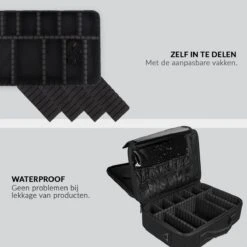 Cosmetica Koffer - Make-up Koffer Met Verstelbare Vakken - Visagie En Nagelstyliste Beauty Koffer - 37x27x13CM 16 Cosmetica Koffer - Make-up Koffer Met Verstelbare Vakken - Visagie En Nagelstyliste Beauty Koffer - 37x27x13CM -Cosmetische Kortingen Winkel 1200x1200 3216