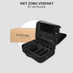 Cosmetica Koffer - Make-up Koffer Met Verstelbare Vakken - Visagie En Nagelstyliste Beauty Koffer - 35x25x11CM -Cosmetische Kortingen Winkel 1200x1200 3226