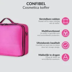 Cosmetica Koffer - Make-up Koffer Met Verstelbare Vakken - Visagie En Nagelstyliste Beauty Koffer - 40x30x14CM - Roze 22 Cosmetica Koffer - Make-up Koffer Met Verstelbare Vakken - Visagie En Nagelstyliste Beauty Koffer - 40x30x14CM - Roze -Cosmetische Kortingen Winkel 1200x1200 3239