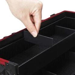 Make-upkoffer, Kapperskoffer, Cosmeticakoffer, Lege Nagelkoffer, Multikoffer, Afsluitbaar Voor Nageldesign/massageolie/fotoapparatuur, 34,7 X 22,2 X 25 Cm , Volledig Zwart HM-YAHEE-411233 -Cosmetische Kortingen Winkel 1200x1200 3246