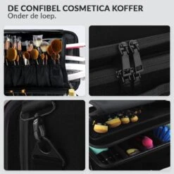 Cosmetica Koffer - Make-up Koffer Met Verstelbare Vakken - Visagie En Nagelstyliste Beauty Koffer - 40x30x14CM -Cosmetische Kortingen Winkel 1200x1200 3253