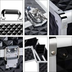 Make-upkoffer, Kapperskoffer, Cosmeticakoffer, Lege Nagelkoffer, Multikoffer, Afsluitbaar Voor Nageldesign/massageolie/fotoapparatuur, 34,7 X 22,2 X 25 Cm HMTM-YAHEE-411176 -Cosmetische Kortingen Winkel 1200x1200 3270