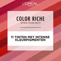 L'Oréal Paris - Color Riche Intense Volume Matte Lipstick - 480 Le Plum Dominant - Lippenstift Rood 11 L'Oréal Paris - Color Riche Intense Volume Matte Lipstick - 480 Le Plum Dominant - Lippenstift Rood -Cosmetische Kortingen Winkel 1200x1200 701
