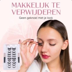 Magnetische Wimpers Met Eyeliner Set - Magnetic Lashes - Magneet - 10 Sets Nepwimpers Met 2 Eyeliners En 1 Applicator - Zwart -Cosmetische Kortingen Winkel 1200x1200 826