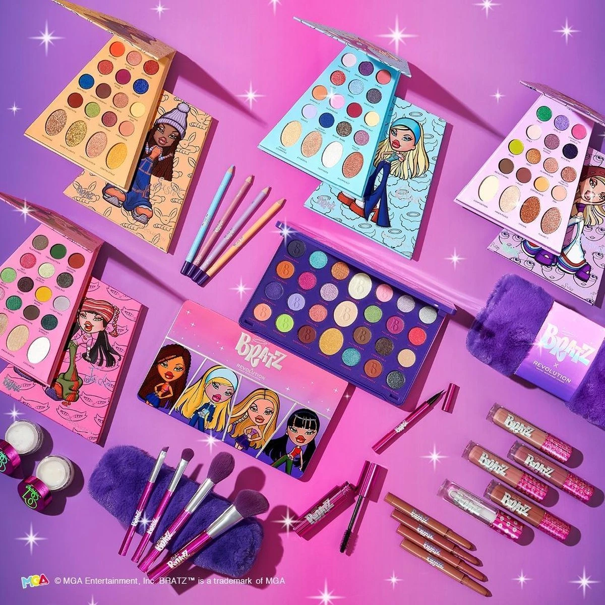Makeup Revolution X Bratz Limitless Eyeshadow Palette - Oogschaduw Palette 8 Makeup Revolution X Bratz Limitless Eyeshadow Palette - Oogschaduw Palette - Afbeelding 6